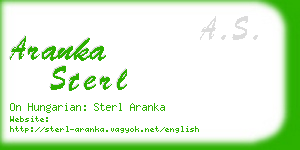 aranka sterl business card